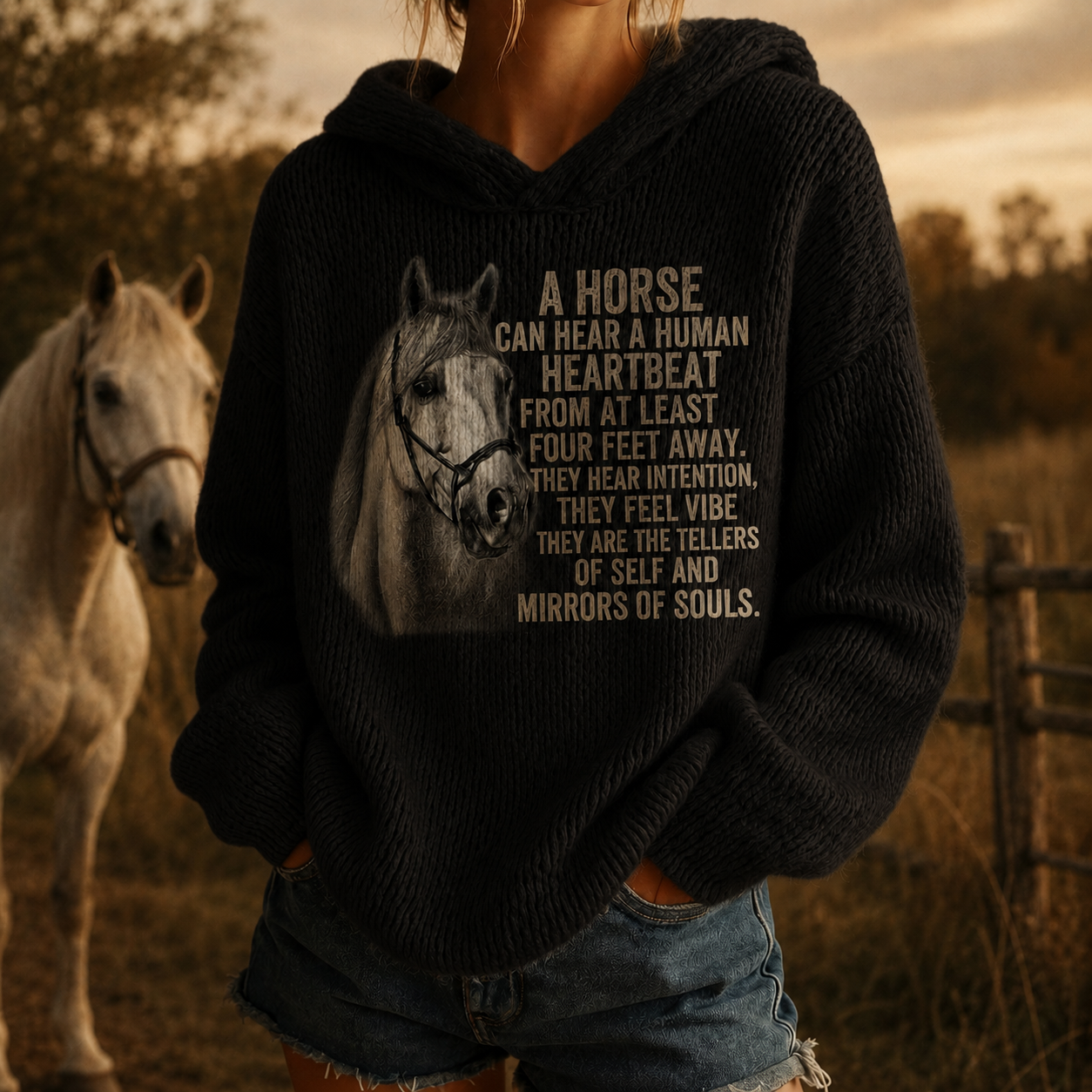 Oversized Horse Hoodie