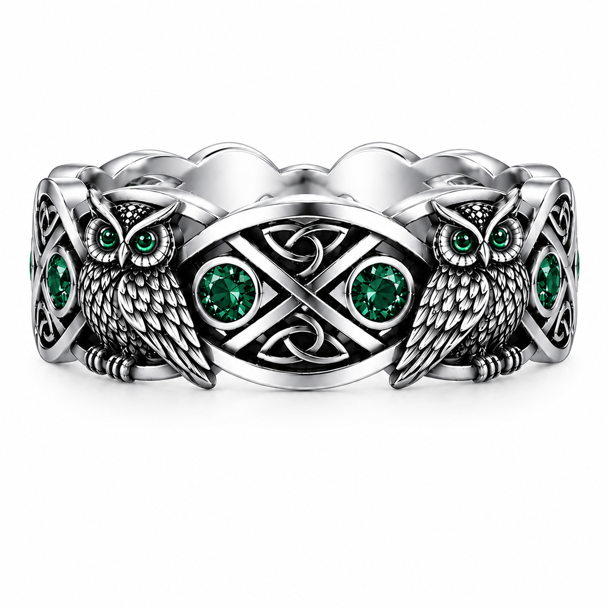 The Emerald Owl Ring