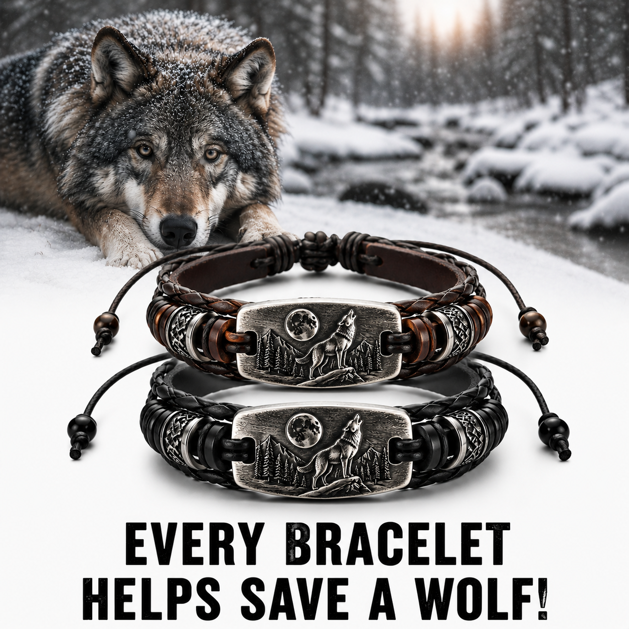 The Wolf Guardian Bracelet