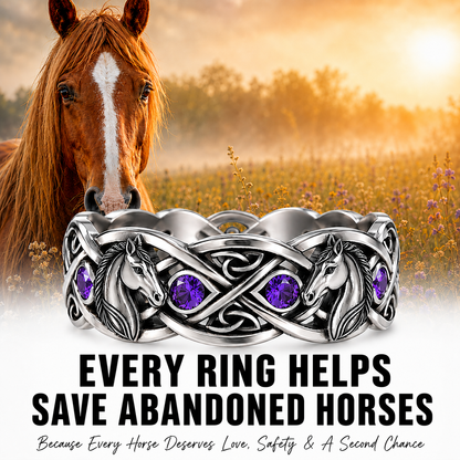 The Amethyst Horse Ring