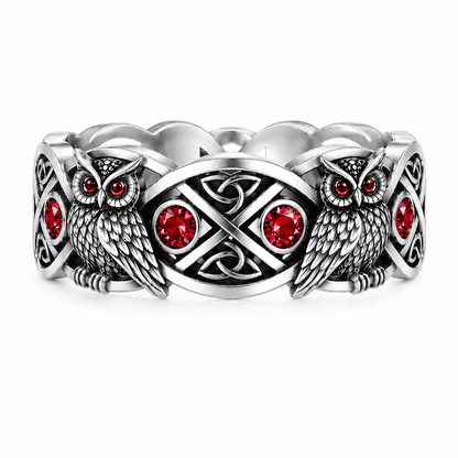 The Ruby Owl Ring
