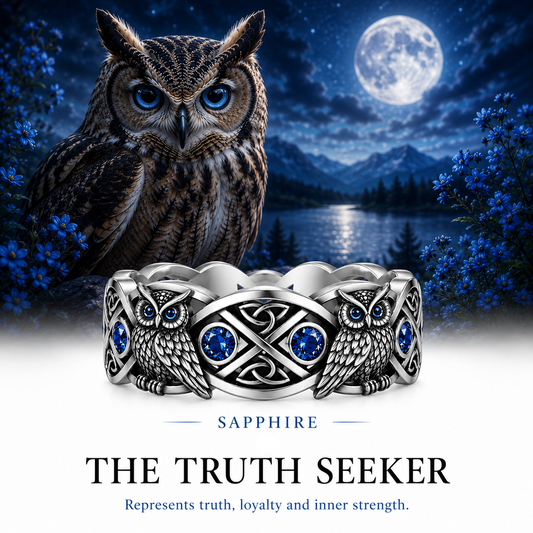 The Sapphire Owl Ring