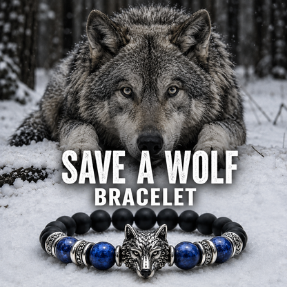 Save The Wolves Bracelet