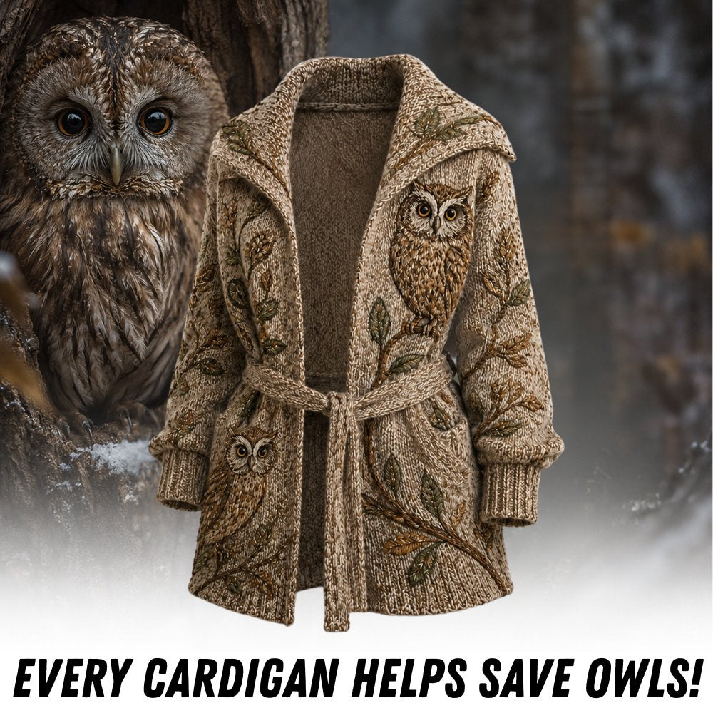 Women's Owl Cardigan