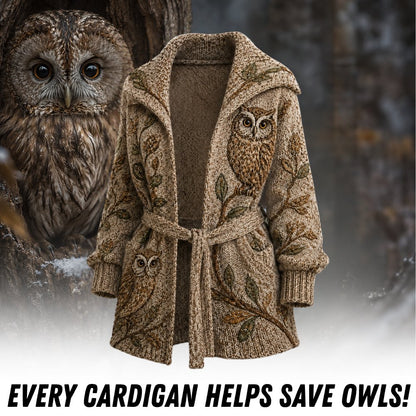 Women's Owl Cardigan