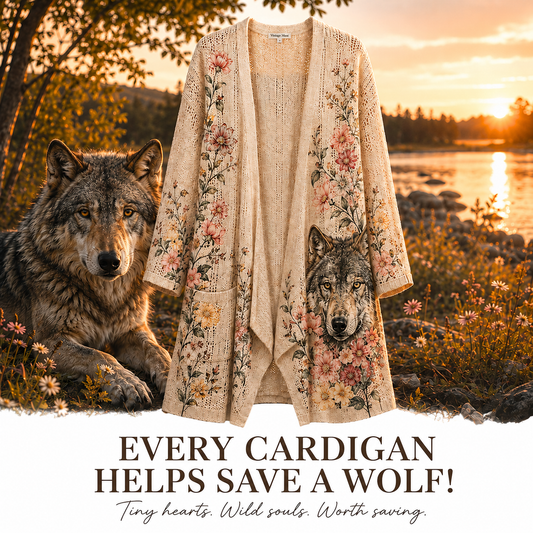 Women's Wolf Cardigan