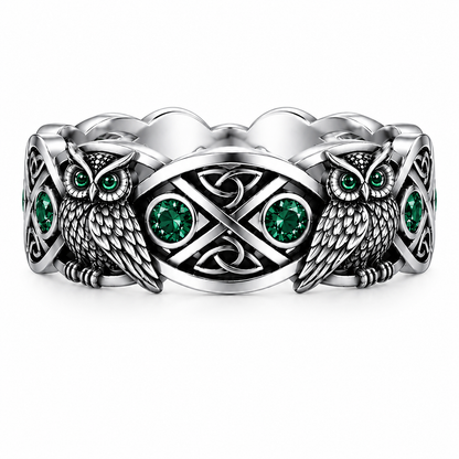 The Emerald Owl Ring