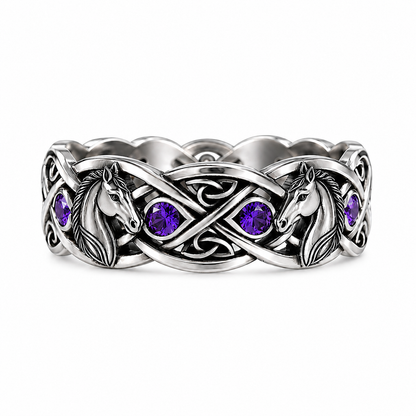 The Amethyst Horse Ring